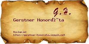 Gerstner Honoráta névjegykártya